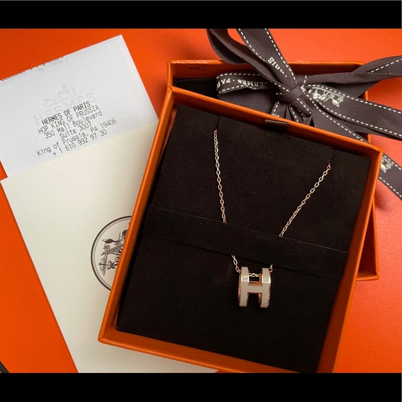 ‼️Sold!Hermès Pop H Rose Gold Pendant - Picture 1 of 5